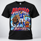 Buffalo Football Hoodie, T-Shirt or Crewneck Sweatshirt | Built by Grit Graphic