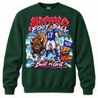 Buffalo Football Hoodie, T-Shirt or Crewneck Sweatshirt | Built by Grit Graphic