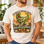 Daddysaurus Rex Hoodie, T-Shirt or Crewneck Sweatshirt | Funny Dinosaur Dad Print