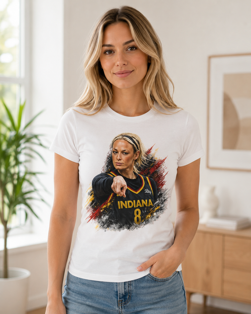 Vintage Sophie Cunningham Signature Point Basketball Tee, Retro Pointing Sports Shirt, Women’s Basketball Graphic T-Shirt