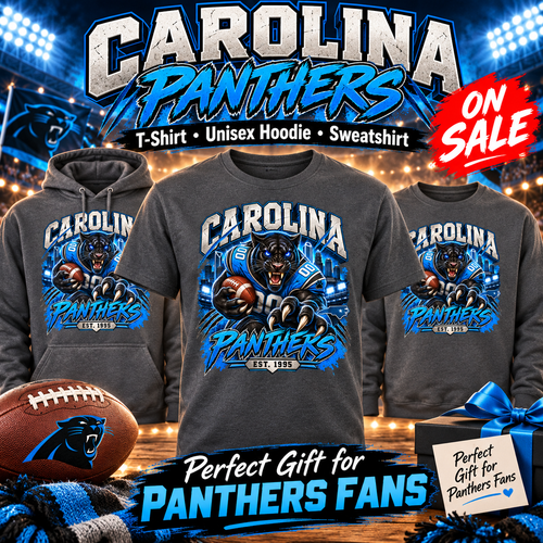 Carolina Panthers Graphic Shirt, Sweatshirt or Hoodie, Football Fan Apparel