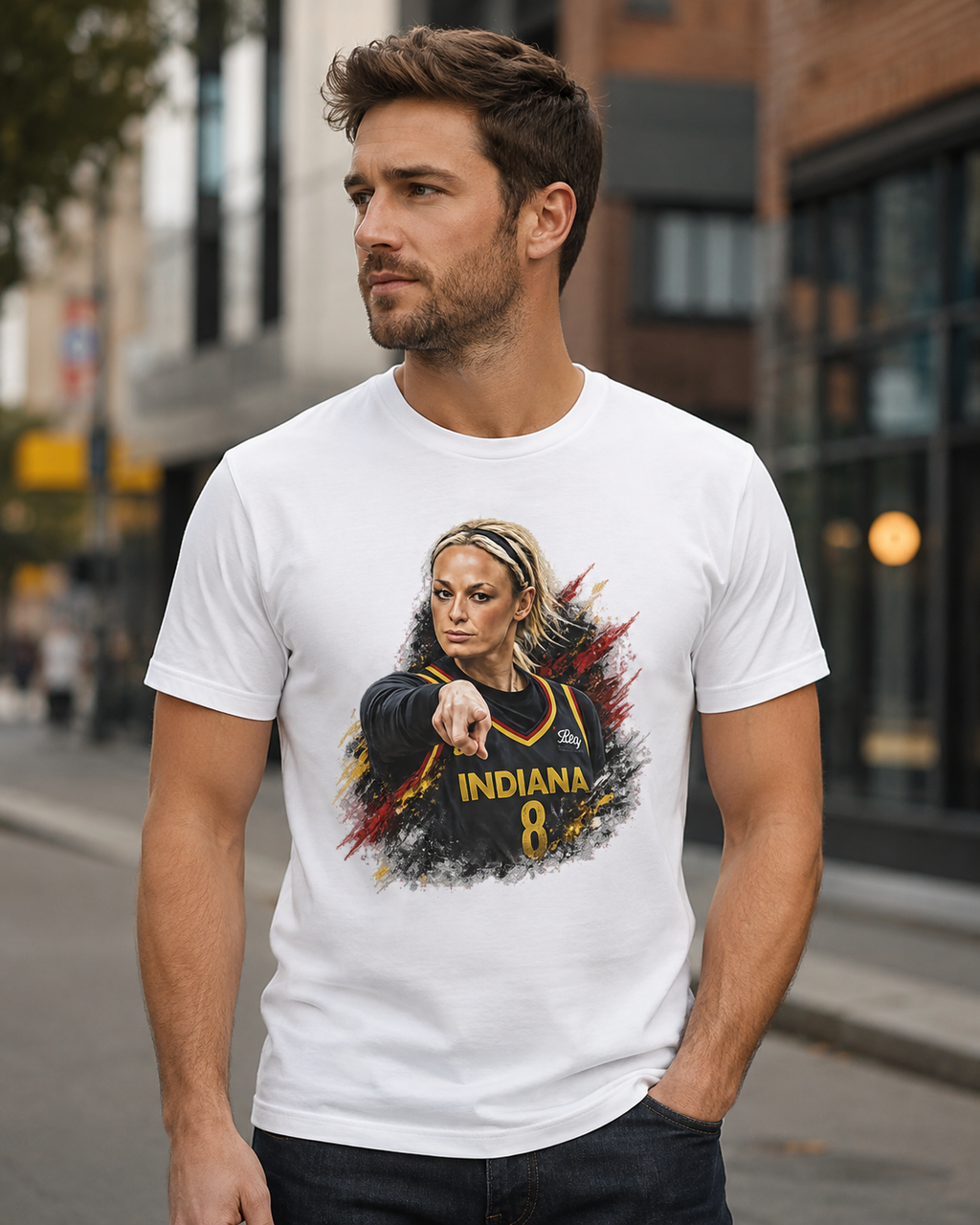 Vintage Sophie Cunningham Signature Point Basketball Tee, Retro Pointing Sports Shirt, Women’s Basketball Graphic T-Shirt