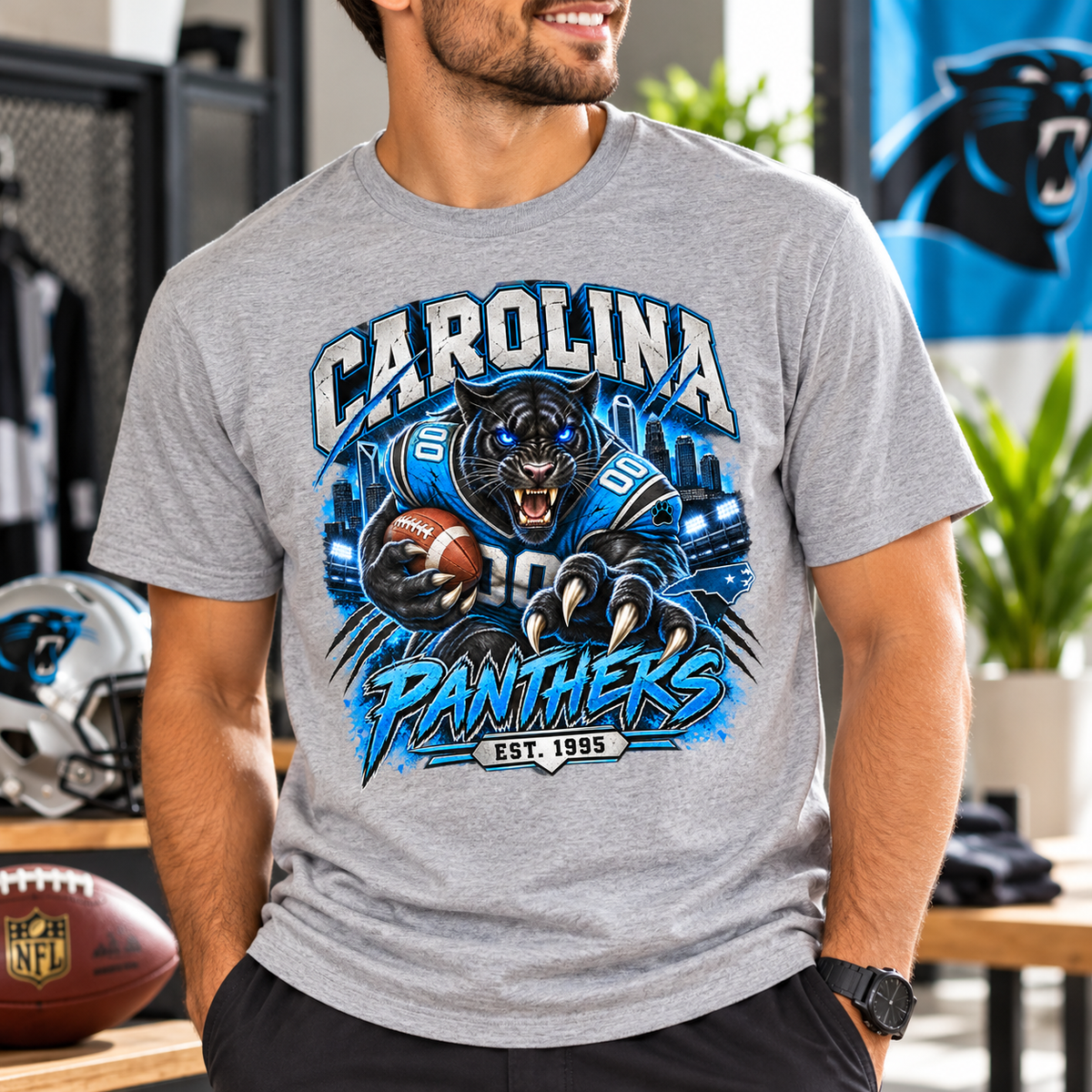 Carolina Panthers Graphic Shirt, Sweatshirt or Hoodie, Football Fan Apparel