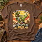 Daddysaurus Rex Hoodie, T-Shirt or Crewneck Sweatshirt | Funny Dinosaur Dad Print