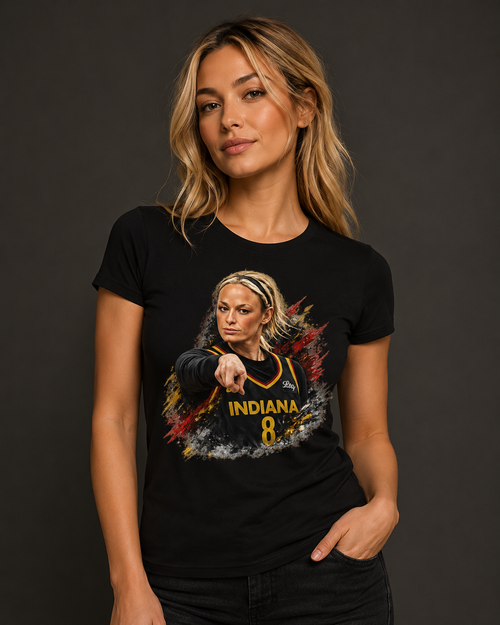 Vintage Sophie Cunningham Signature Point Basketball Tee, Retro Pointing Sports Shirt, Women’s Basketball Graphic T-Shirt