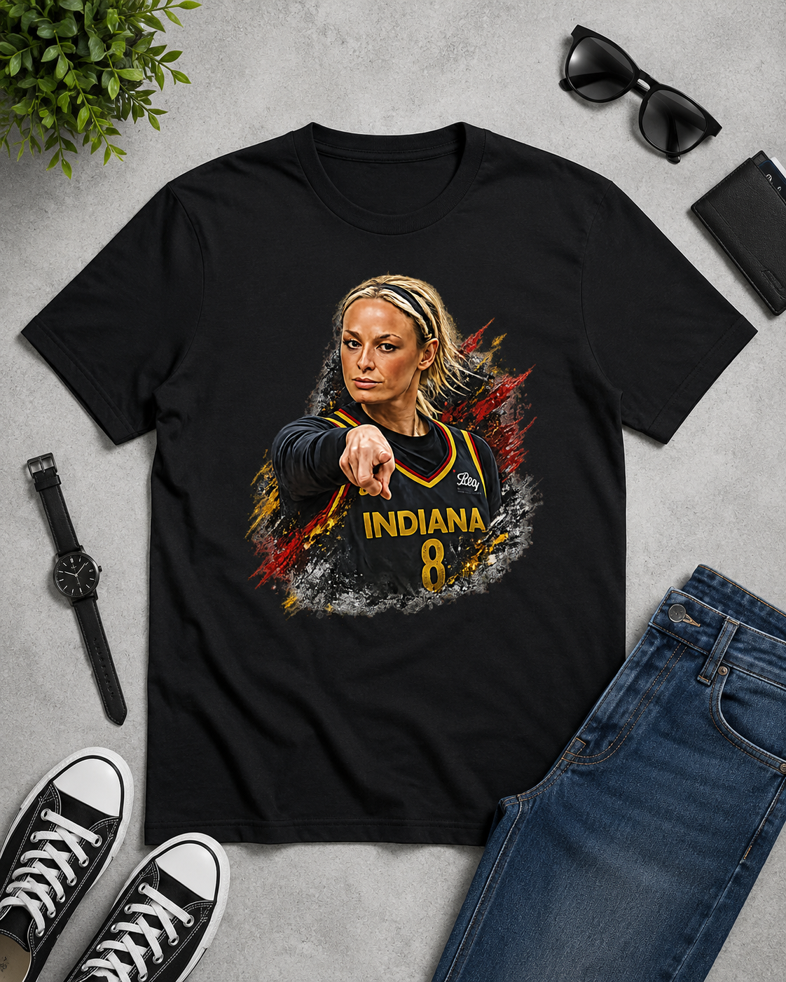 Vintage Sophie Cunningham Signature Point Basketball Tee, Retro Pointing Sports Shirt, Women’s Basketball Graphic T-Shirt