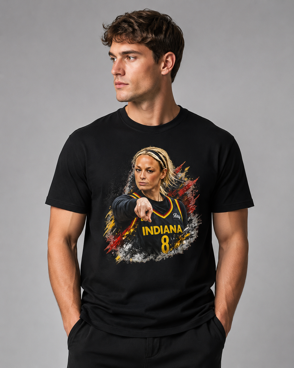 Vintage Sophie Cunningham Signature Point Basketball Tee, Retro Pointing Sports Shirt, Women’s Basketball Graphic T-Shirt