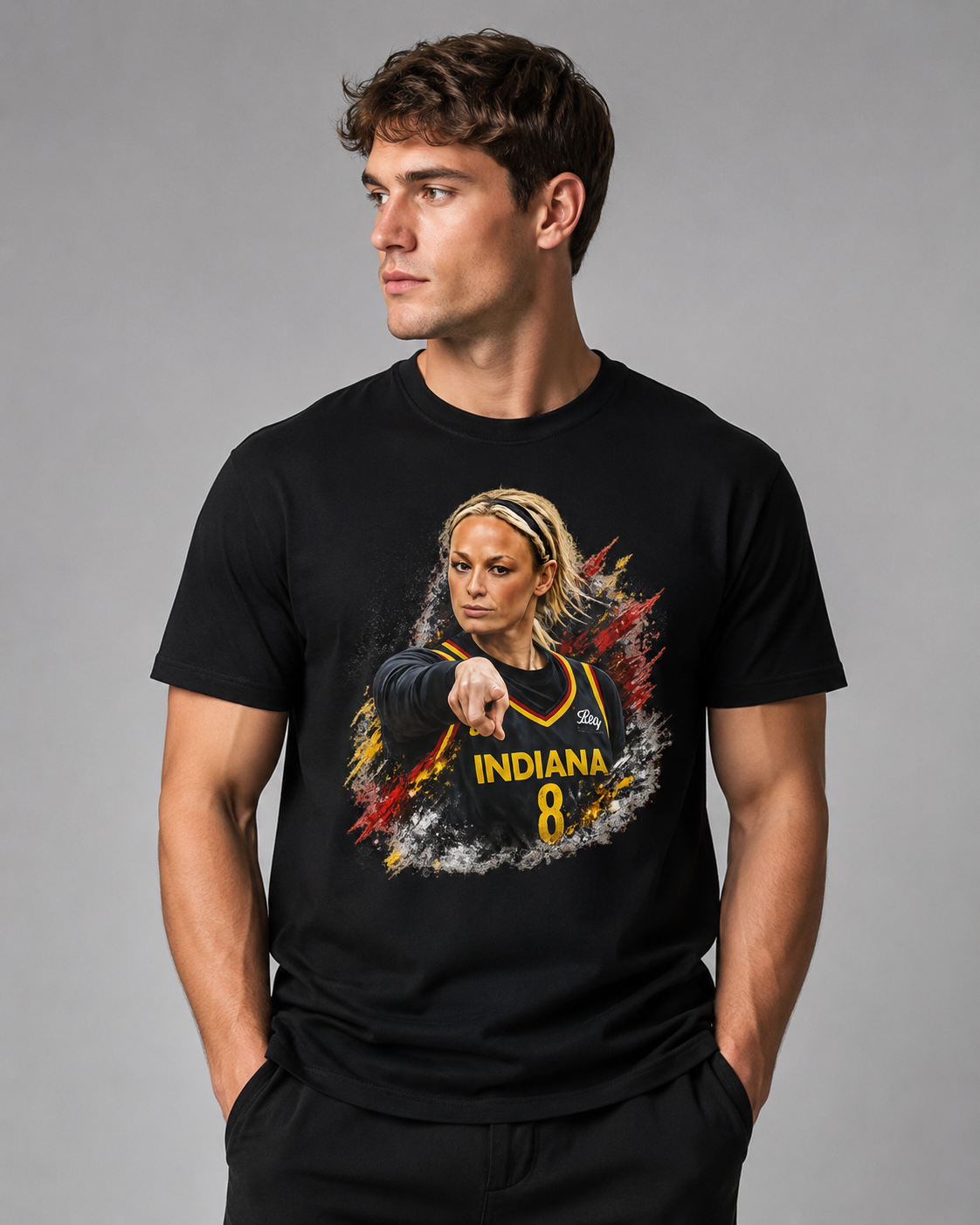 Vintage Sophie Cunningham Signature Point Basketball Tee, Retro Pointing Sports Shirt, Women’s Basketball Graphic T-Shirt